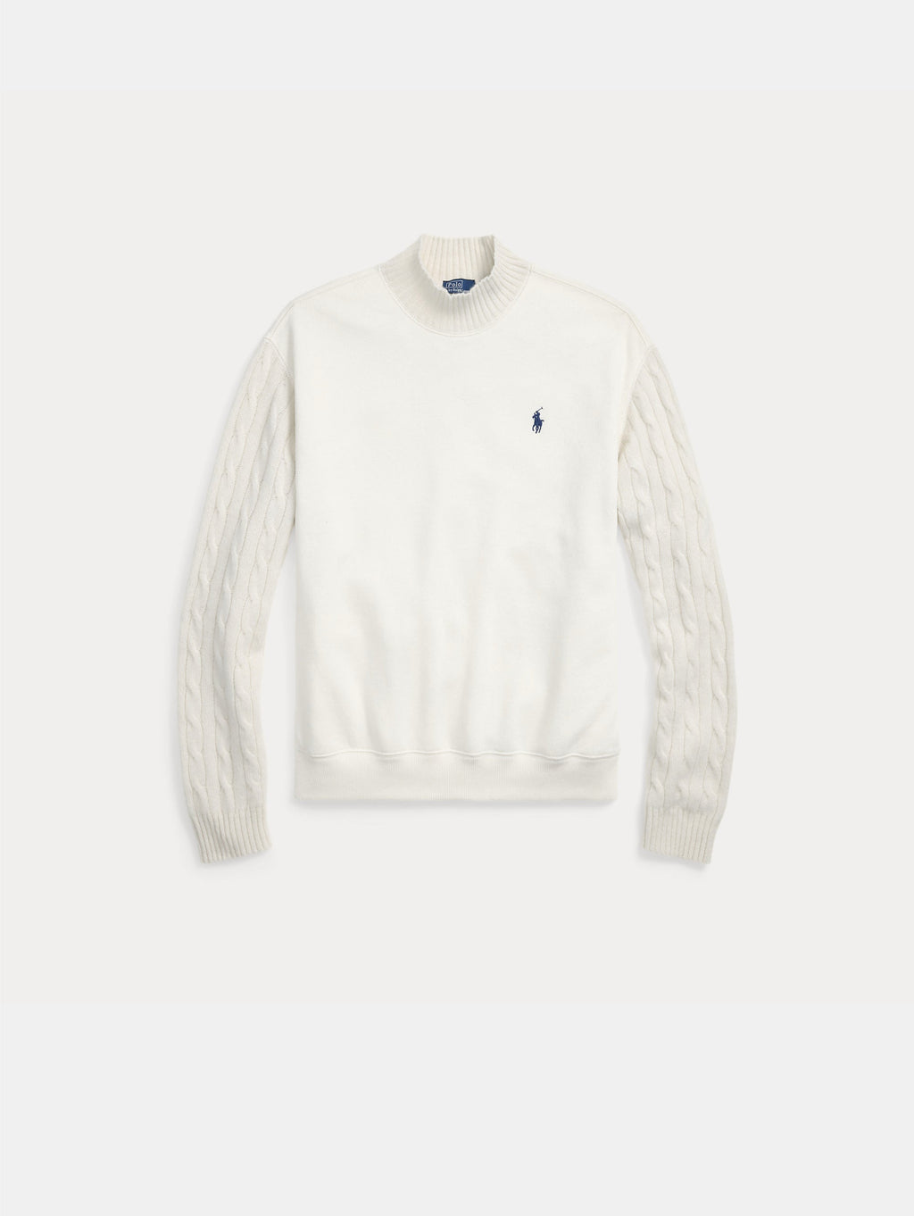 2026 New Arrival Felpa con Collo Alto Crema