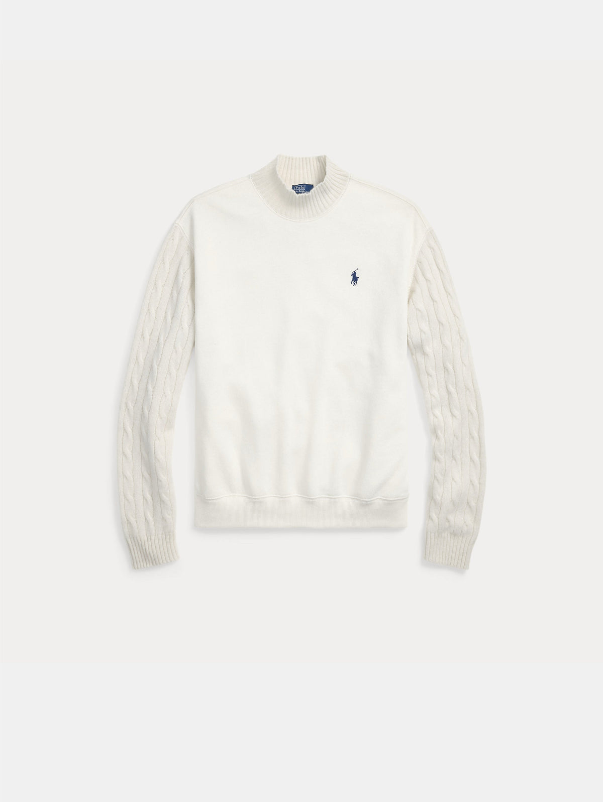 2026 New Arrival Felpa con Collo Alto Crema