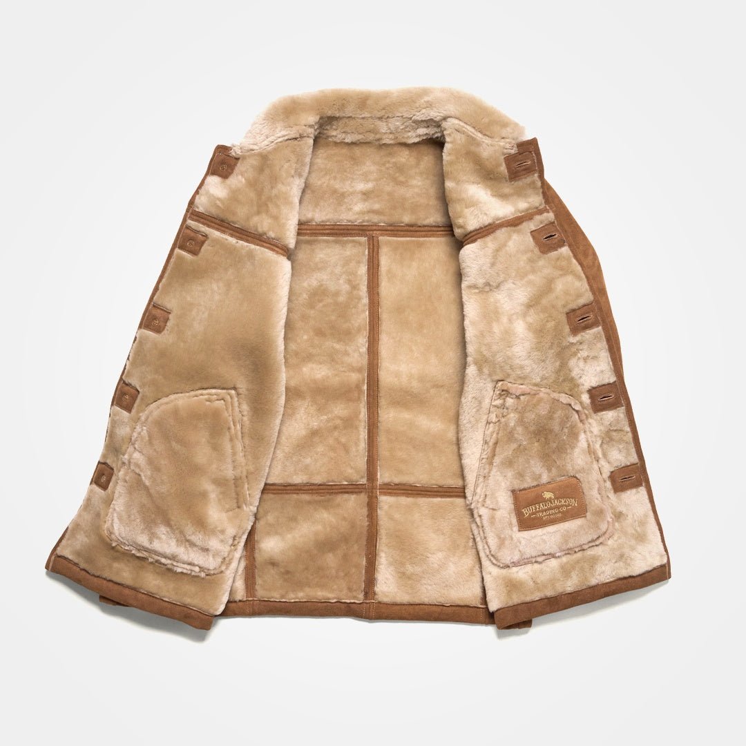 2026 New Arrival Durango Shearling Barn Coat | Saddle Tan