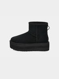 2026 New Arrival Stivaletti in Montone con Plateau Mini Classic Nero