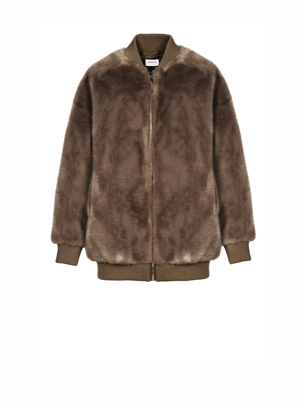 2026 New Arrival Bomber in Ecopelliccia Marrone