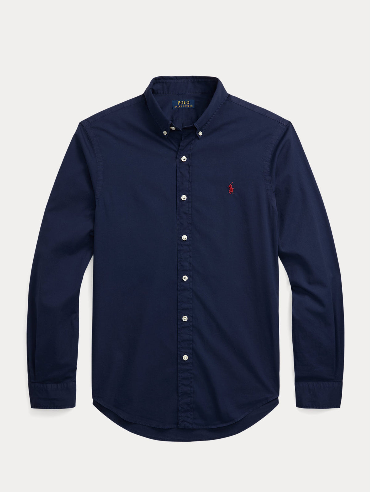 2026 New Arrival Camicia Slim Fit in Twill di Cotone Navy