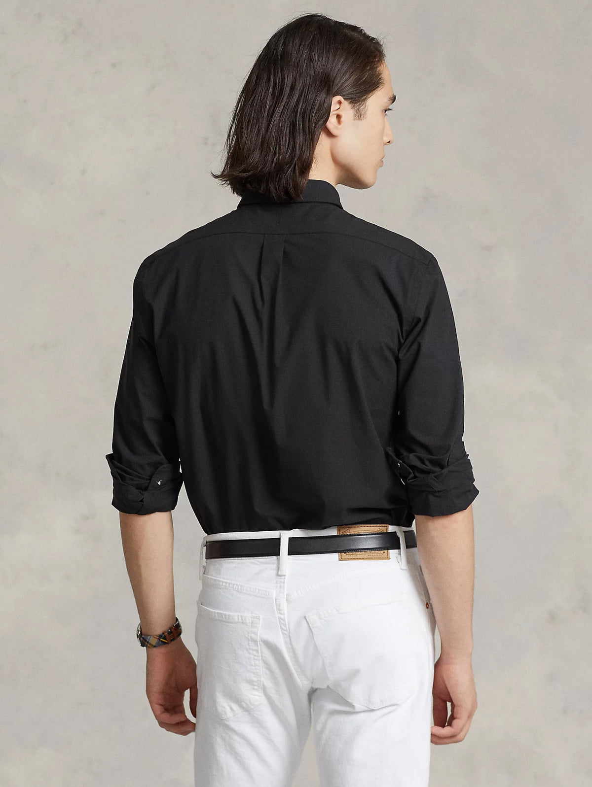 2026 New Arrival Camicia in Popeline Elasticizzato Nero