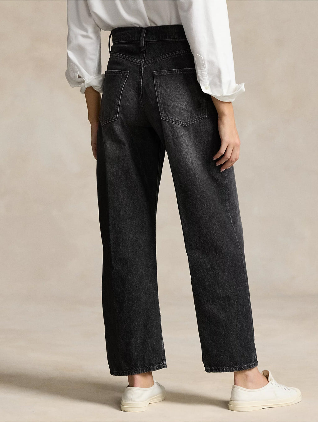 2026 New Arrival Jeans in Cotone Egiziano Cropped Grigio