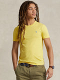2026 New Arrival T-shirt Girocollo Custom Slim Fit Giallo
