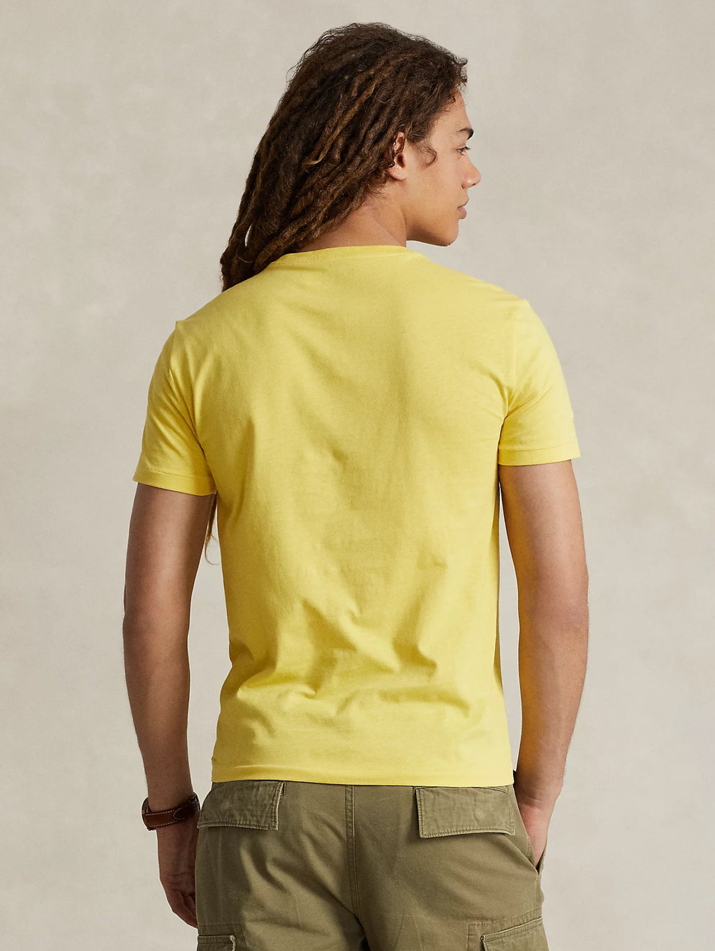 2026 New Arrival T-shirt Girocollo Custom Slim Fit Giallo