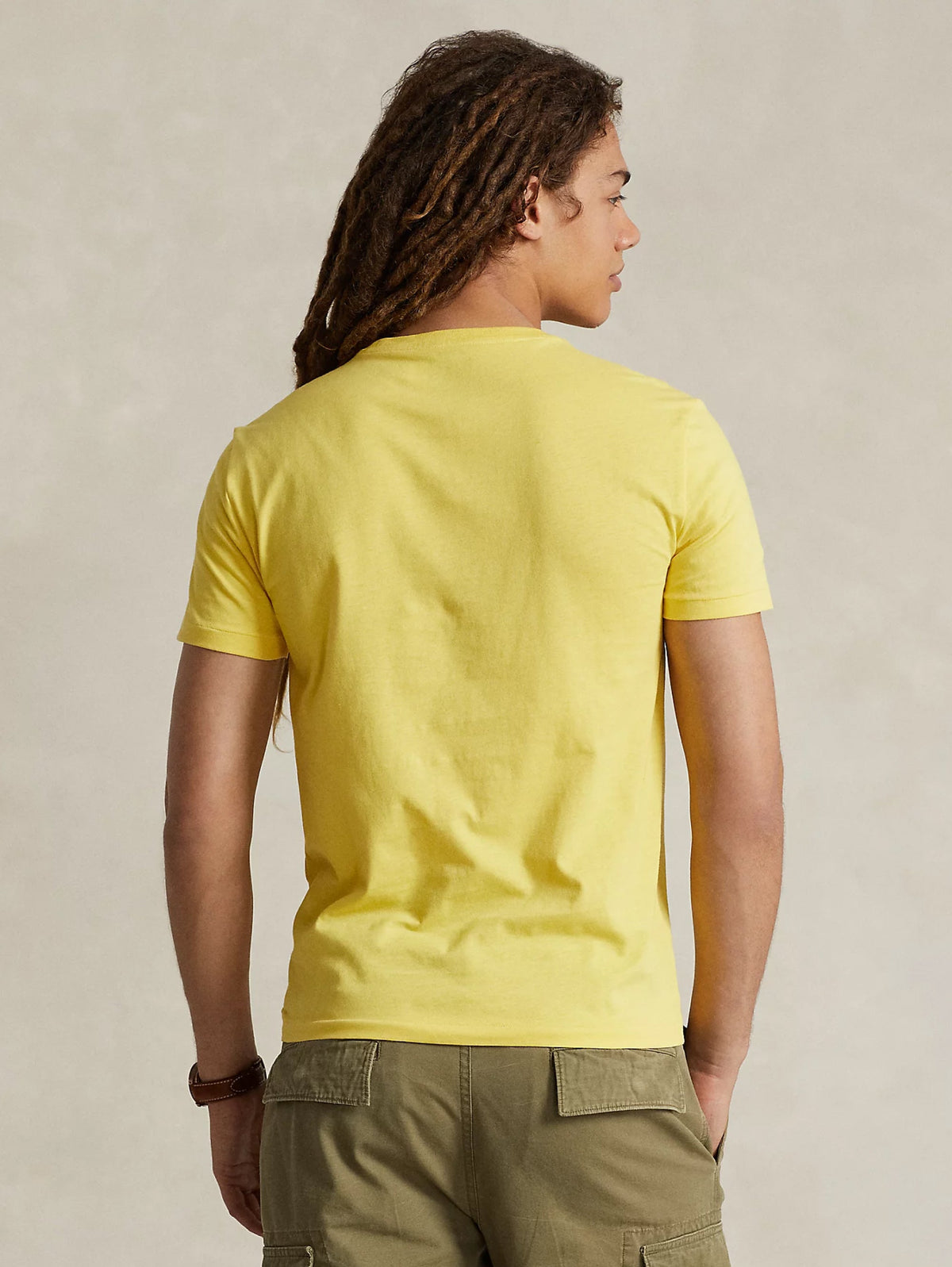 2026 New Arrival T-shirt Girocollo Custom Slim Fit Giallo