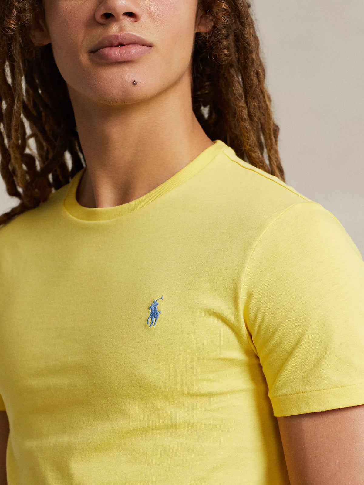 2026 New Arrival T-shirt Girocollo Custom Slim Fit Giallo