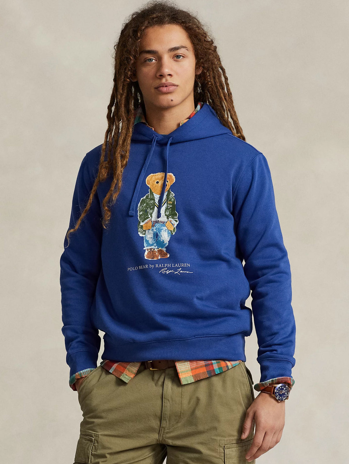 2026 New Arrival Felpa con Cappuccio Polo Bear Blu