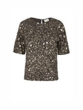 2026 New Arrival Blusa Full Paillettes Grigio