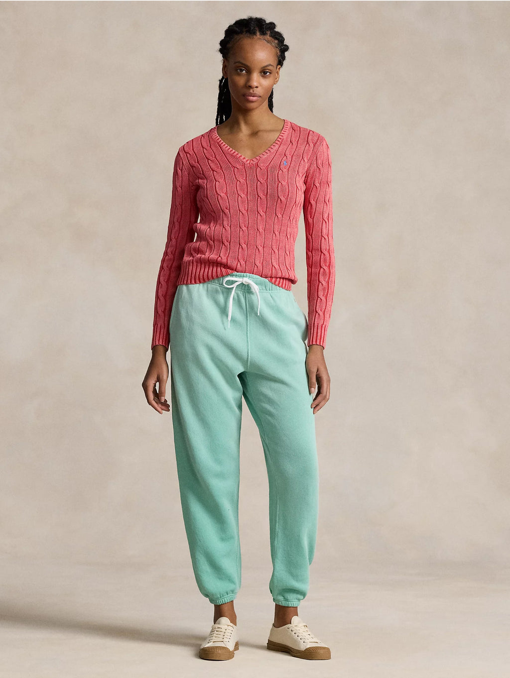 2026 New Arrival Pantaloni in Felpa Loopback Verde Celadon