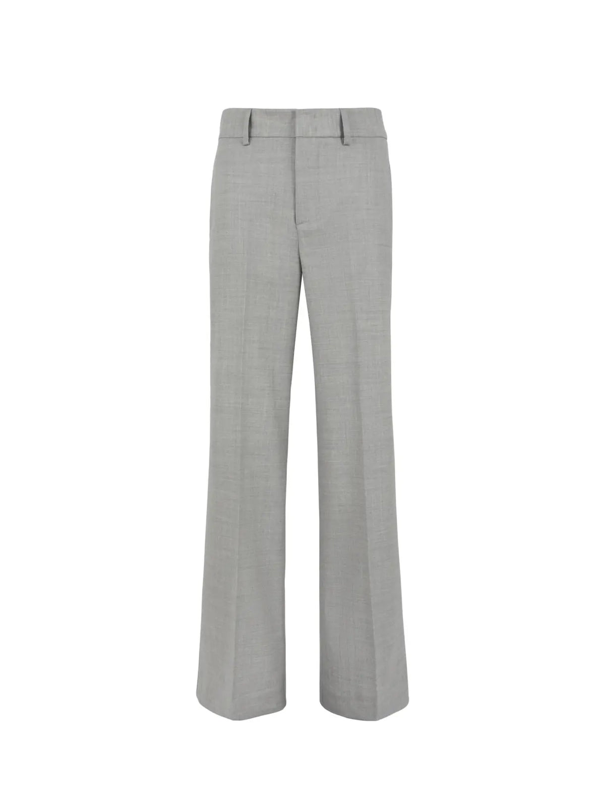 2026 New Arrival Pantaloni Palazzo in Fresco Lana Grigio