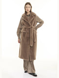 2026 New Arrival Gilet Lungo in Ecopelliccia Tortora