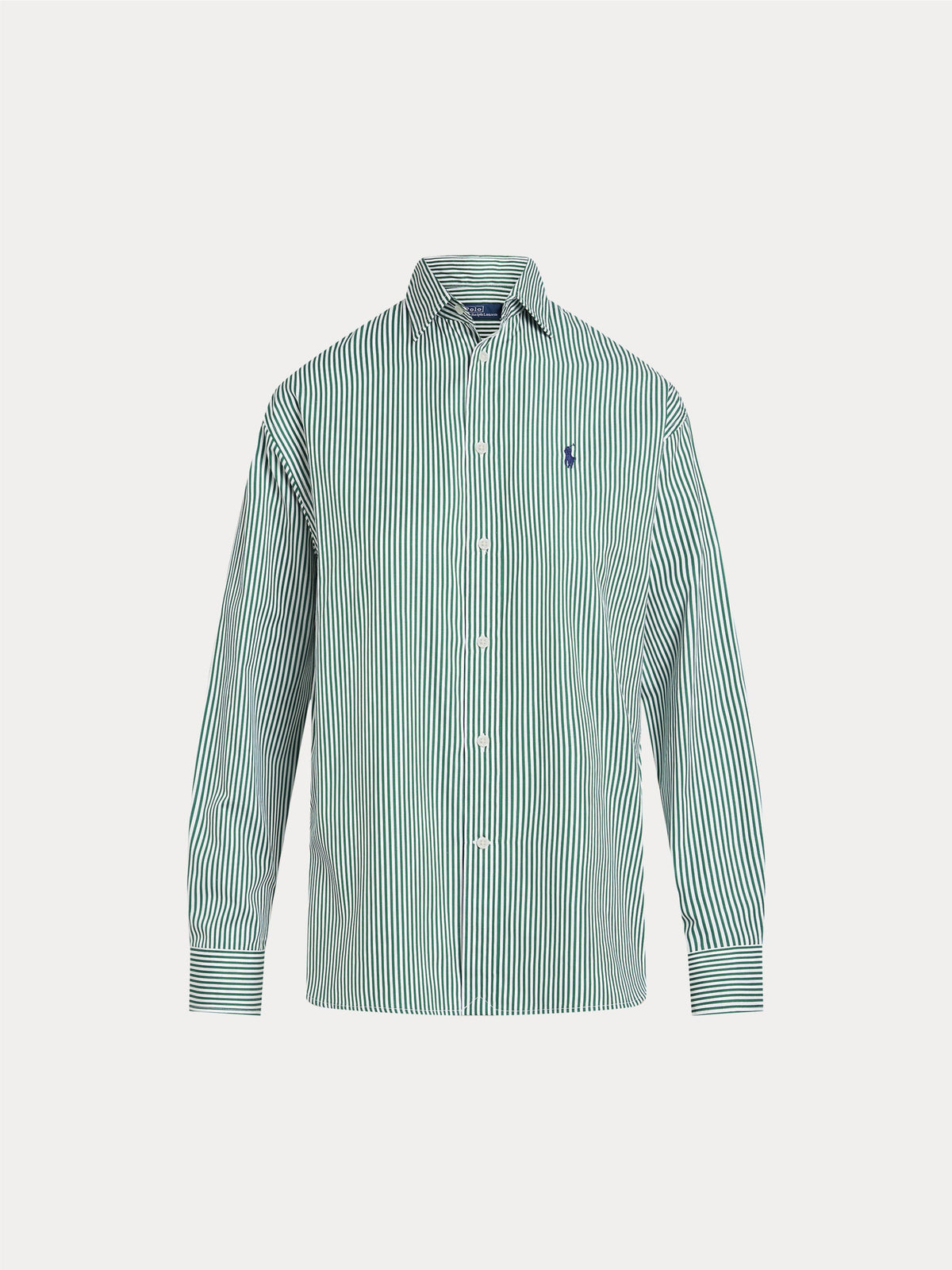 2026 New Arrival Camicia a Righe Verde/Bianco