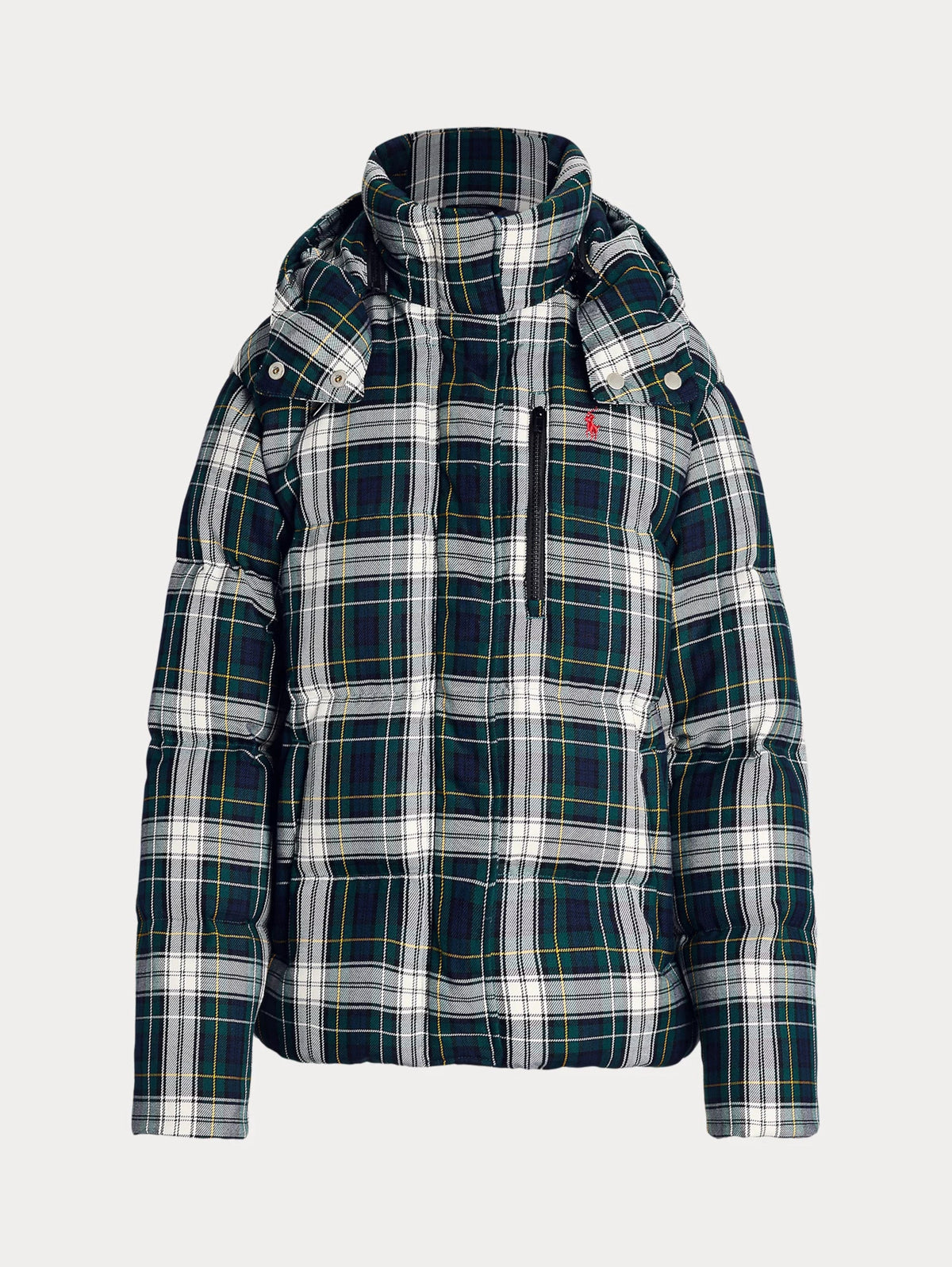2026 New Arrival Piumino in Twill Scozzese Verde
