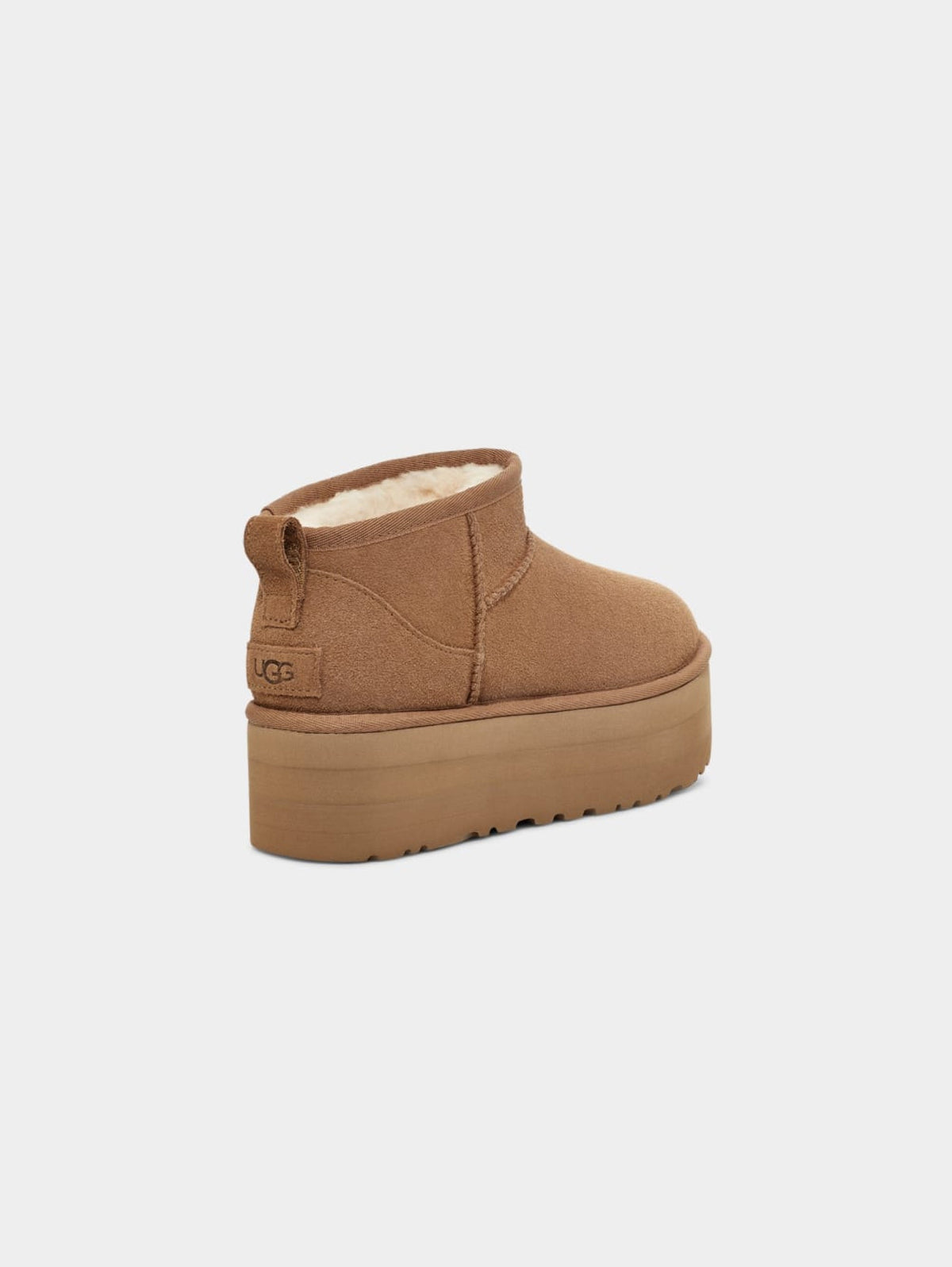 2026 New Arrival Stivaletti con Plateau Ultra Mini Platform Castagna