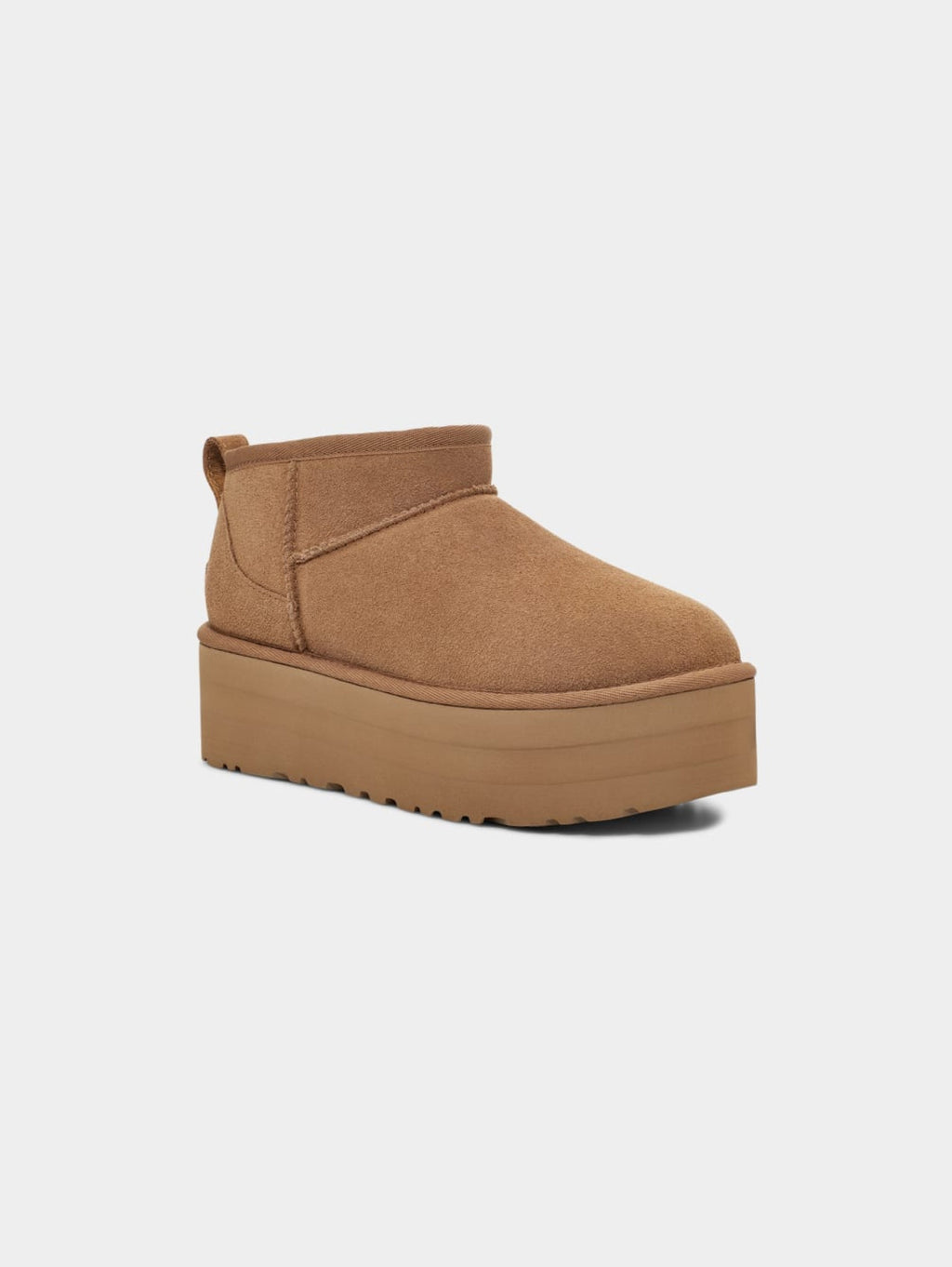 2026 New Arrival Stivaletti con Plateau Ultra Mini Platform Castagna