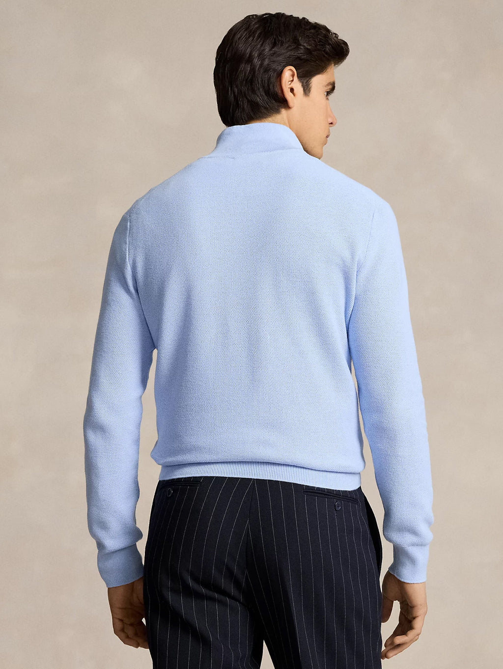 2026 New Arrival Maglia in Piqué Mezza Zip in Cotone Polvere