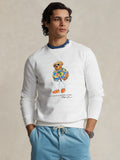 2026 New Arrival Felpa Girocollo con Polo Bear Bianco