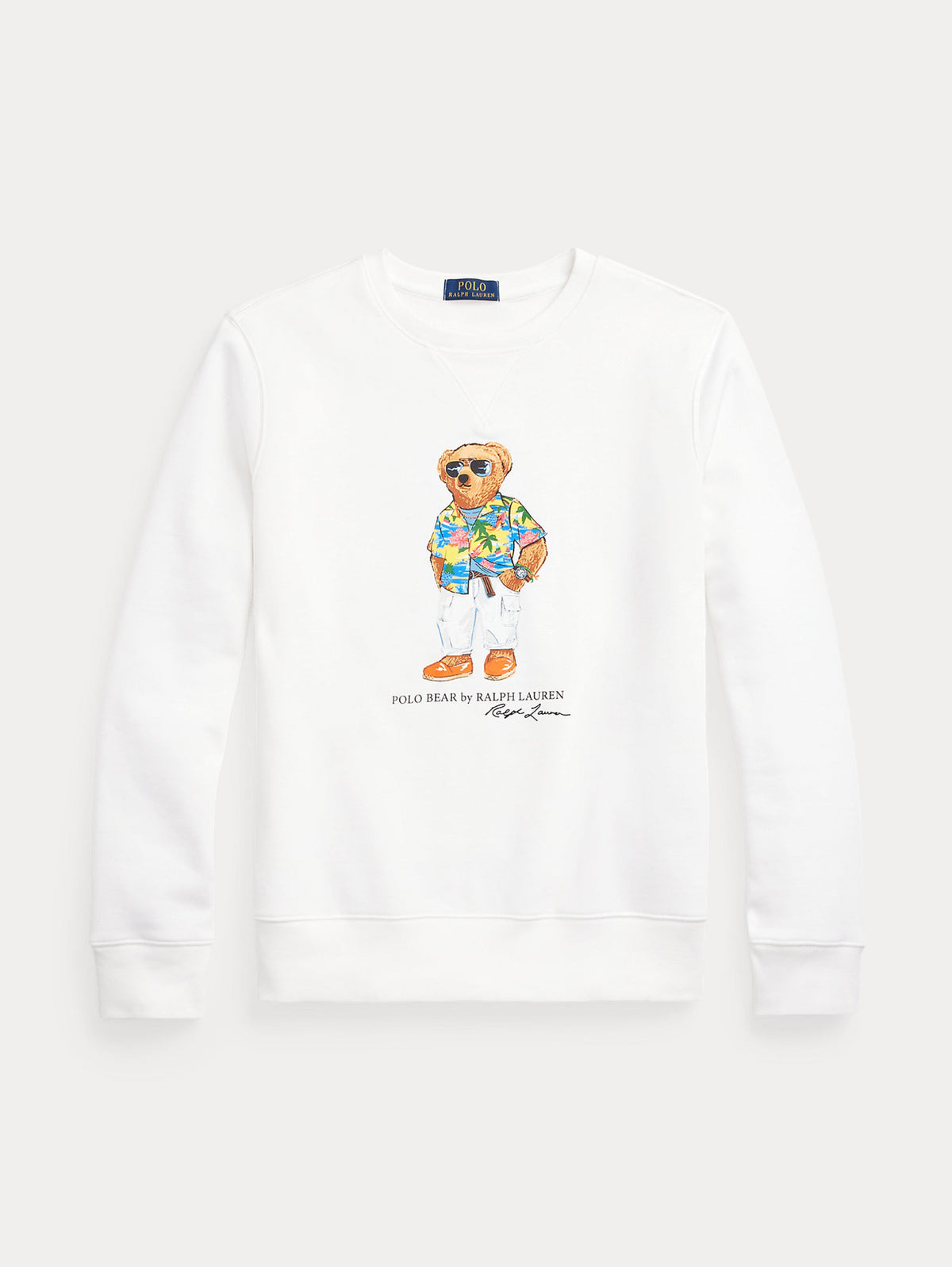 2026 New Arrival Felpa Girocollo con Polo Bear Bianco