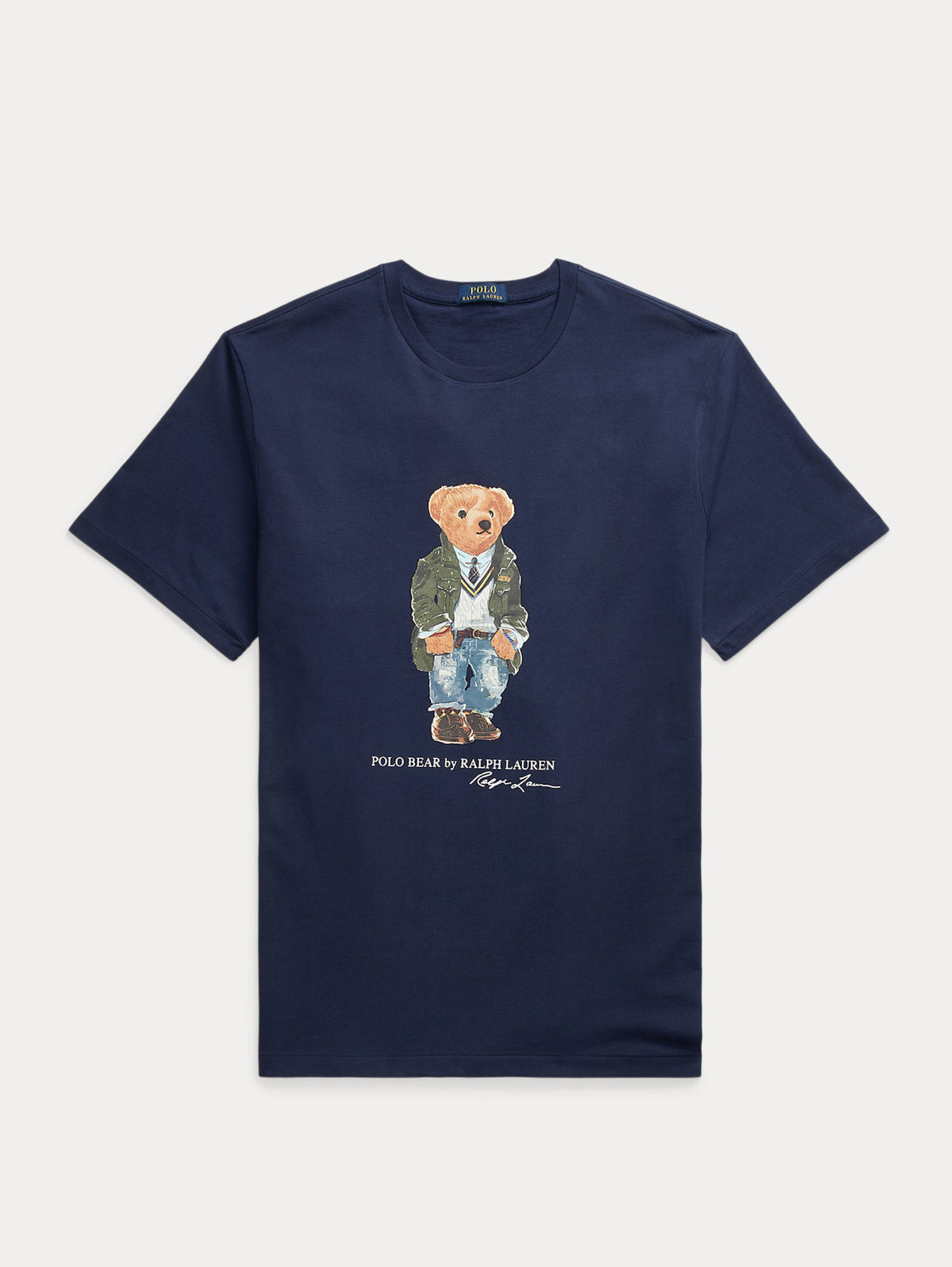 2026 New Arrival T-shirt con Stampa Polo Bear Blu Navy