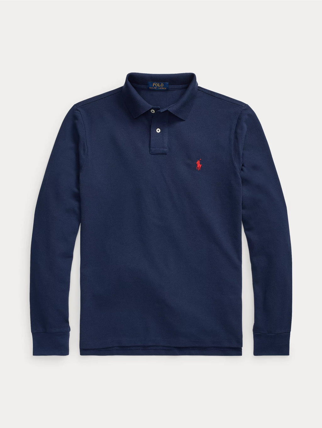 2026 New Arrival Polo Slim Fit Manica Lunga Blu
