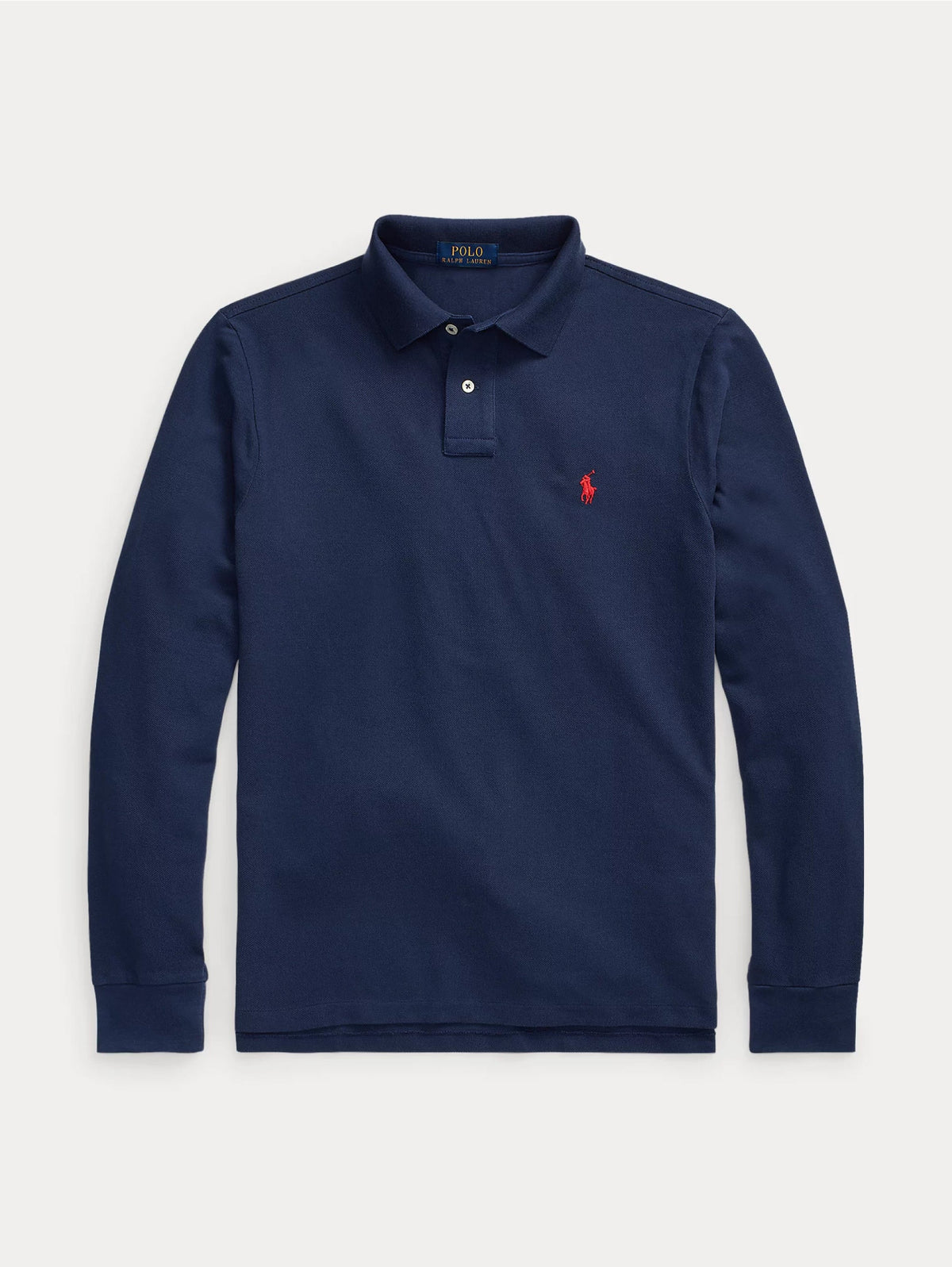 2026 New Arrival Polo Slim Fit Manica Lunga Blu