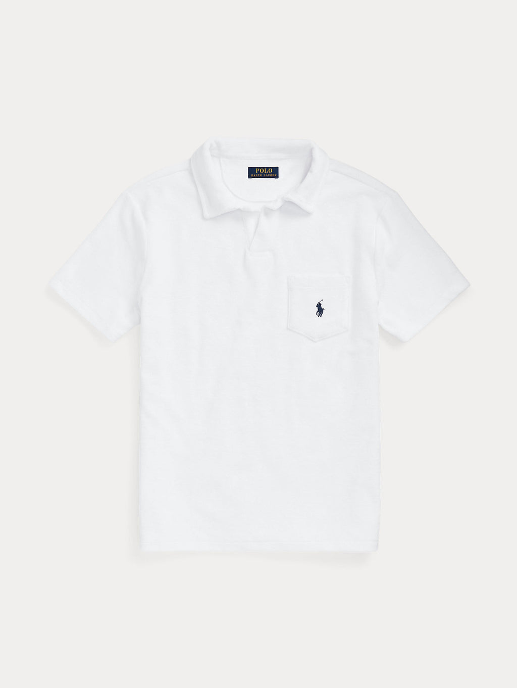 2026 New Arrival Polo in Spugna con Taschino Bianco