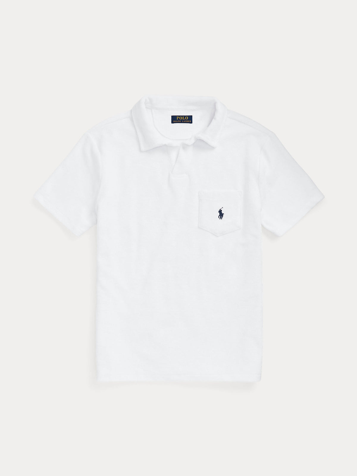 2026 New Arrival Polo in Spugna con Taschino Bianco