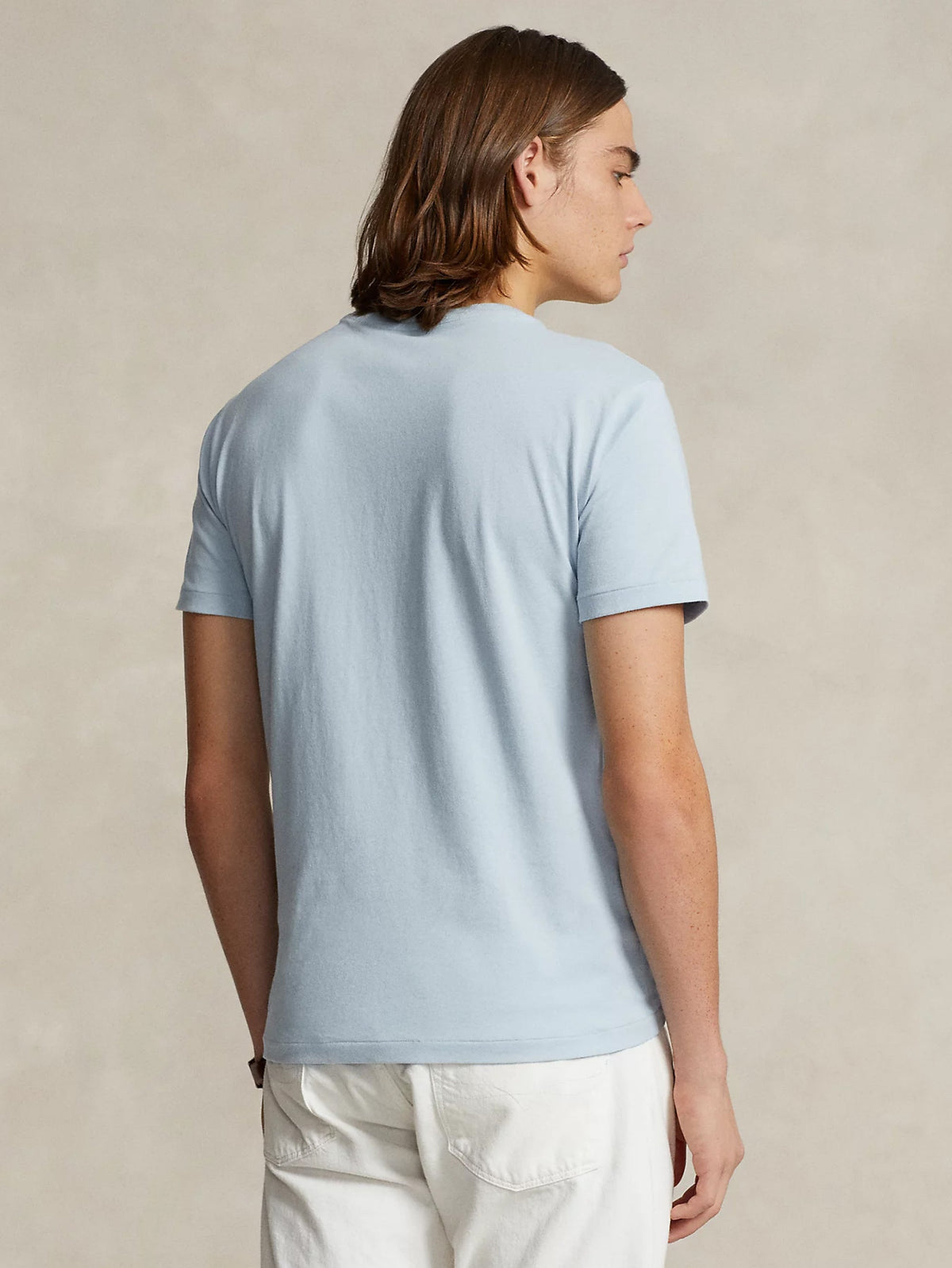 2026 New Arrival T-shirt Girocollo Custom Slim Fit Blu