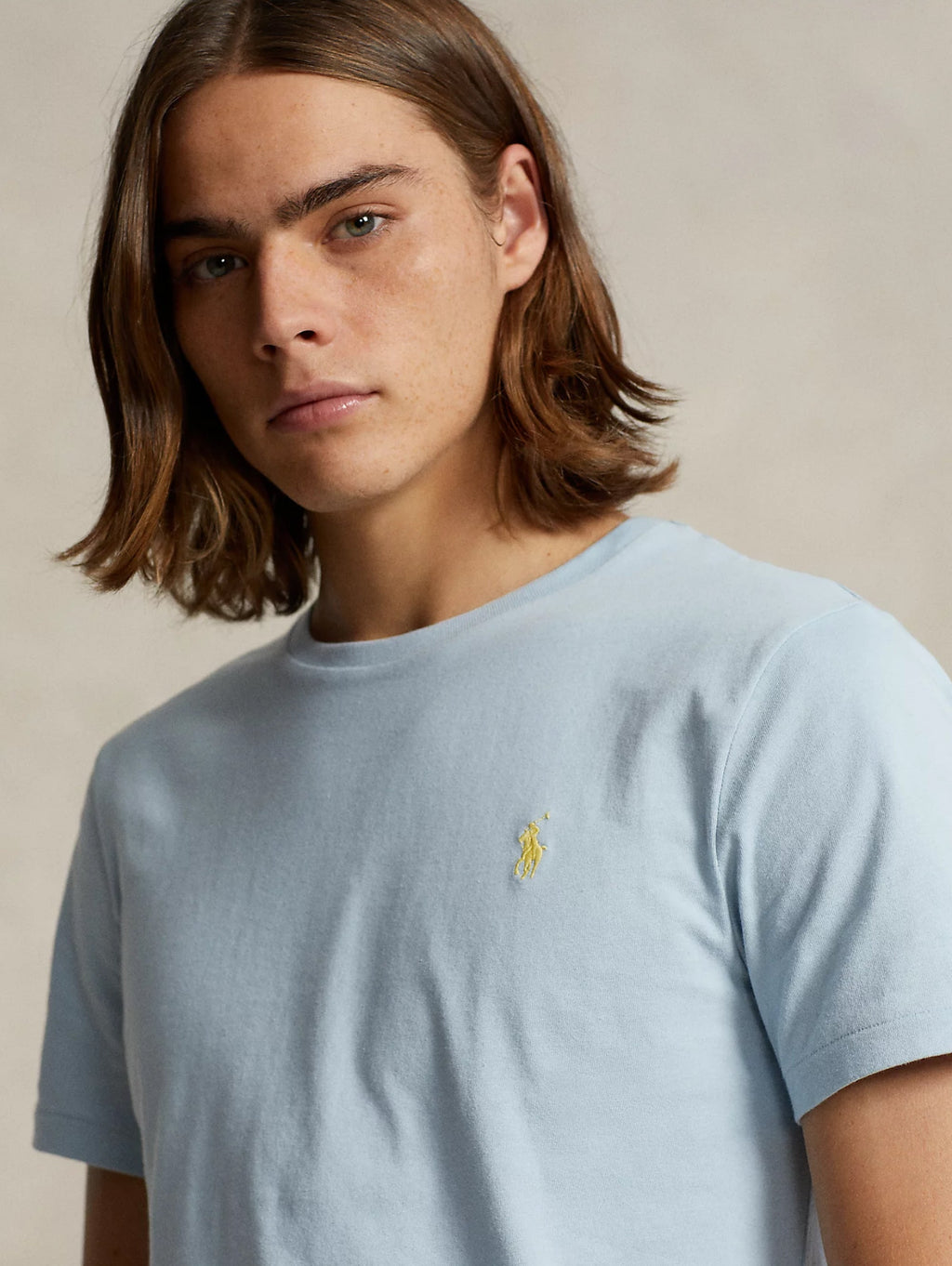 2026 New Arrival T-shirt Girocollo Custom Slim Fit Blu