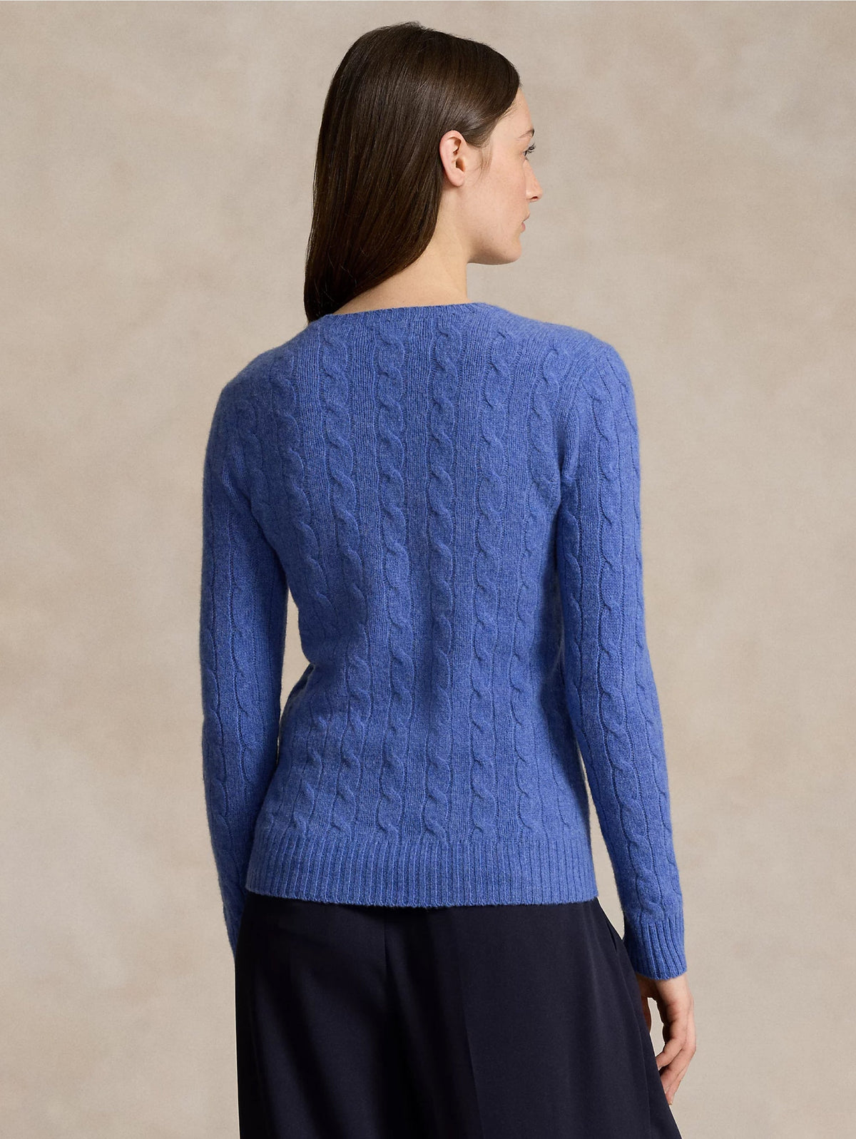 2026 New Arrival Maglia a Trecce in Misto Cashmere Blu