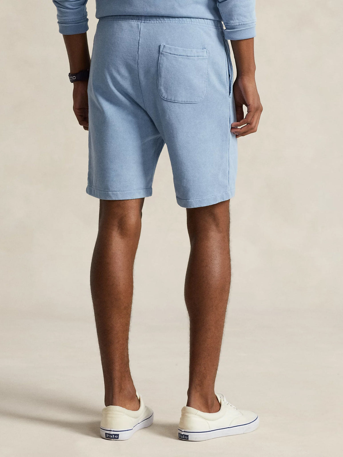 2026 New Arrival Shorts in Cotone Loopback Celeste