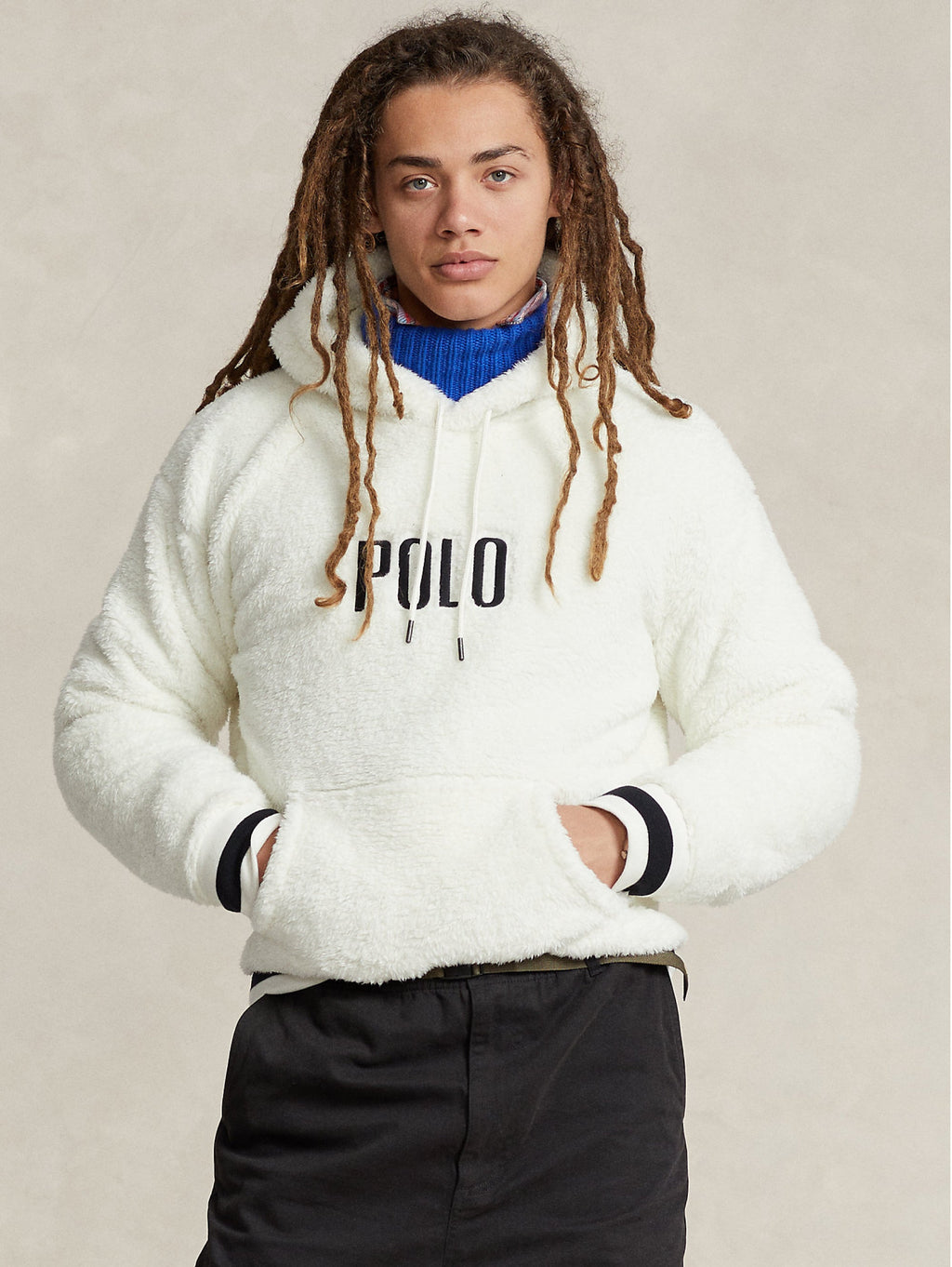 2026 New Arrival Felpa Teddy con Cappuccio Crema