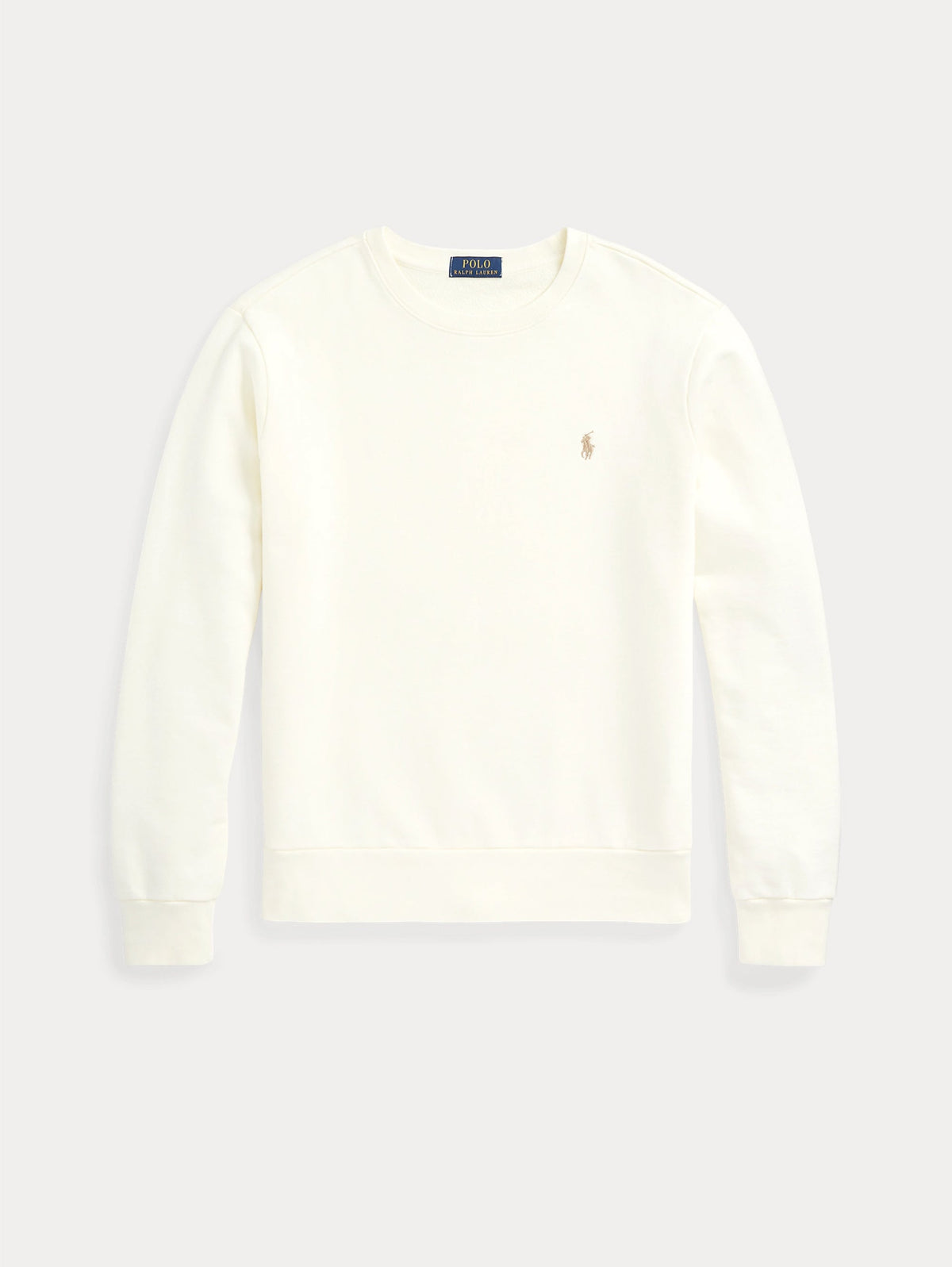 2026 New Arrival Felpa Girocollo in Cotone Loopback Crema