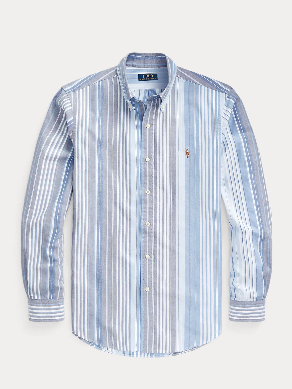 2026 New Arrival Camicia a Righe Oxford Blu/Grigio