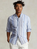 2026 New Arrival Camicia a Righe Oxford Blu/Grigio