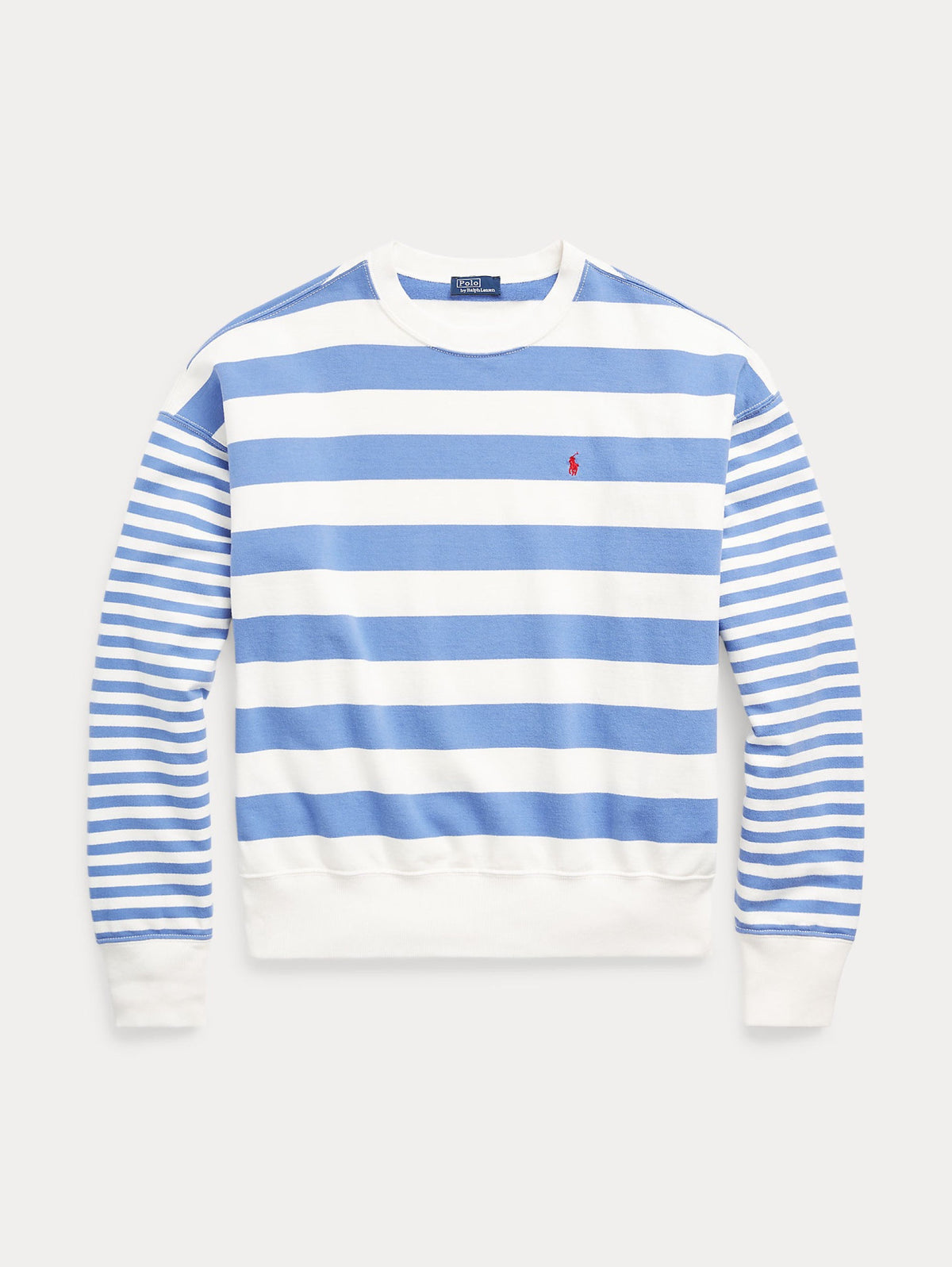 2026 New Arrival Felpa in Cotone a Righe Bianco/Blu