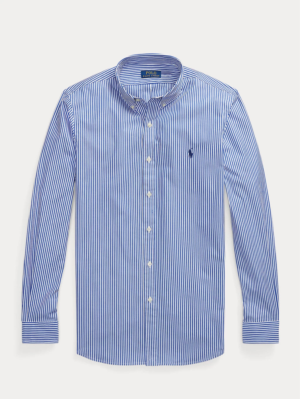 2026 New Arrival Camicia in Popeline Elasticizzato a Righe Blu/Bianco