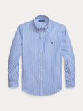 2026 New Arrival Camicia a Righe Custom Fit Blu/Bianco