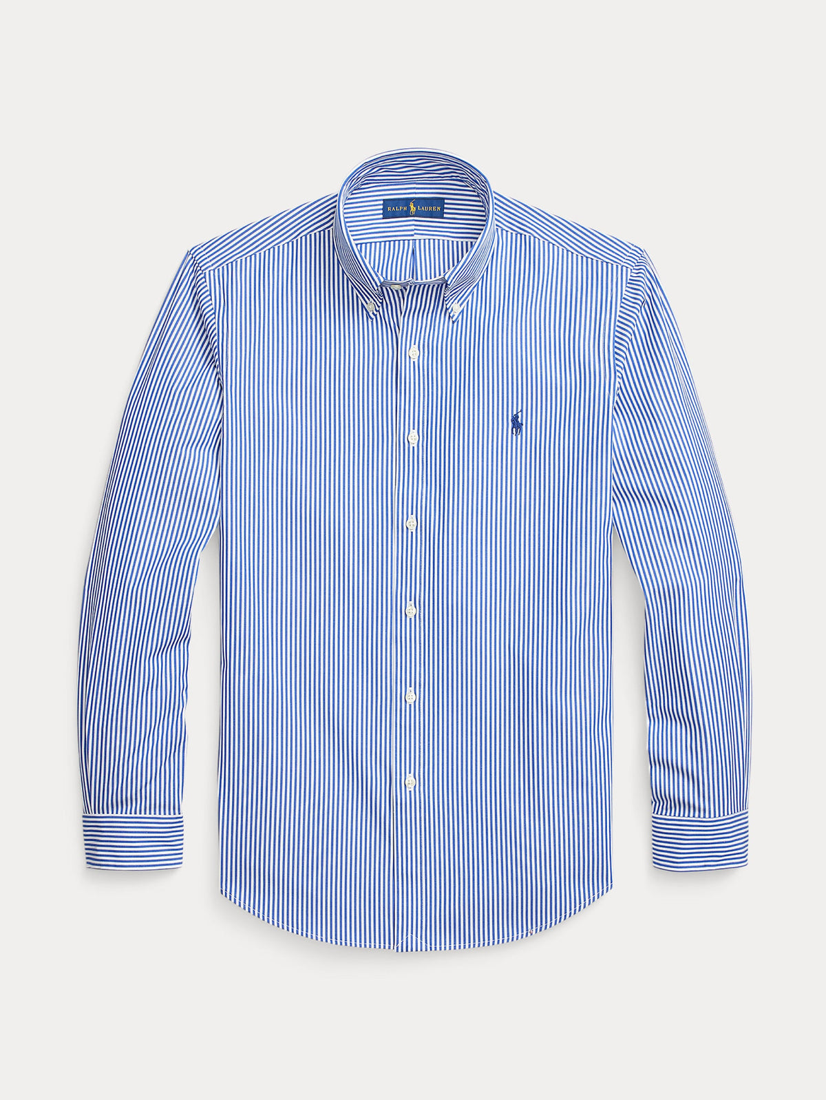 2026 New Arrival Camicia a Righe Custom Fit Blu/Bianco