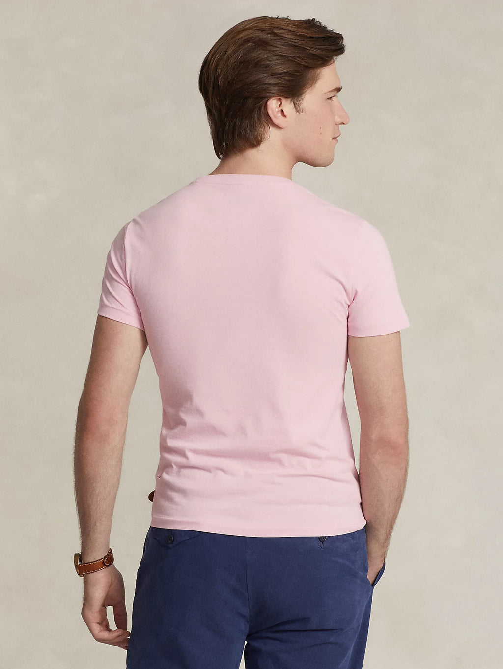 2026 New Arrival T-shirt Girocollo Custom Slim Fit Rosa