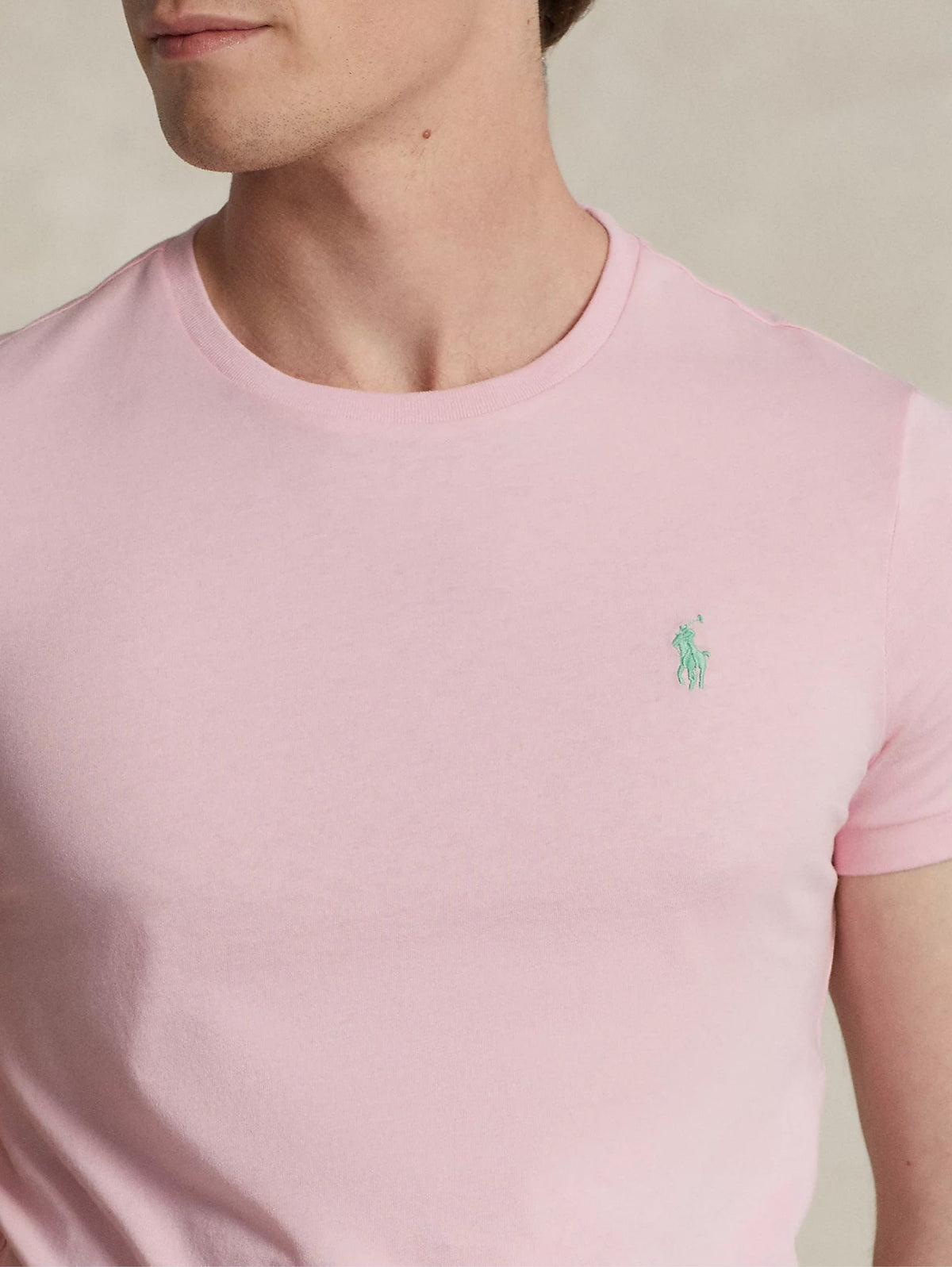 2026 New Arrival T-shirt Girocollo Custom Slim Fit Rosa