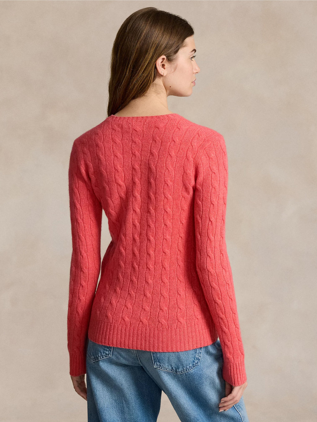 2026 New Arrival Maglia a Trecce in Misto Cashmere Rosa