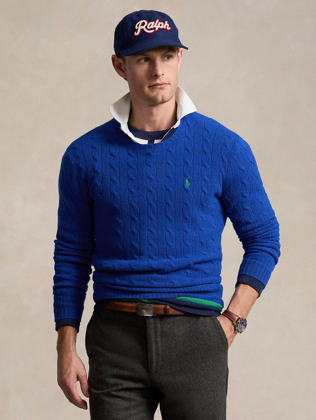 2026 New Arrival Maglia in Lana e Cashmere a Trecce Blu