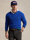 2026 New Arrival Maglia in Lana e Cashmere a Trecce Blu
