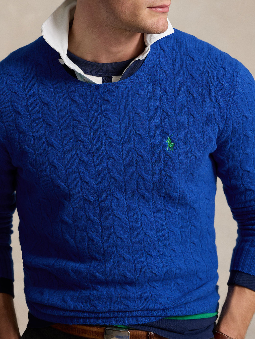 2026 New Arrival Maglia in Lana e Cashmere a Trecce Blu