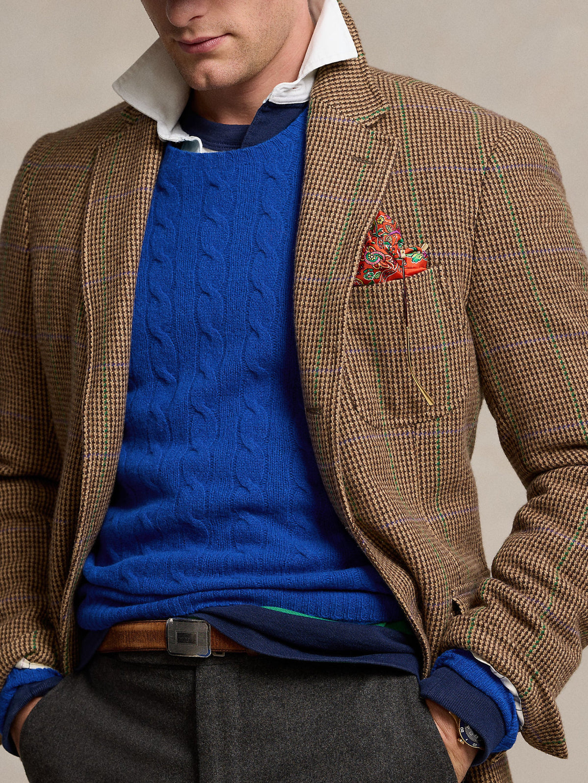 2026 New Arrival Maglia in Lana e Cashmere a Trecce Blu