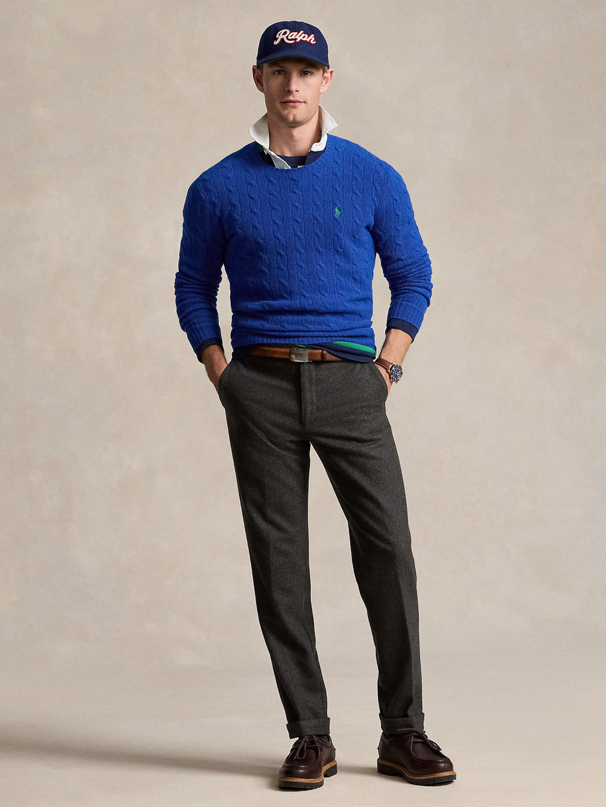 2026 New Arrival Maglia in Lana e Cashmere a Trecce Blu