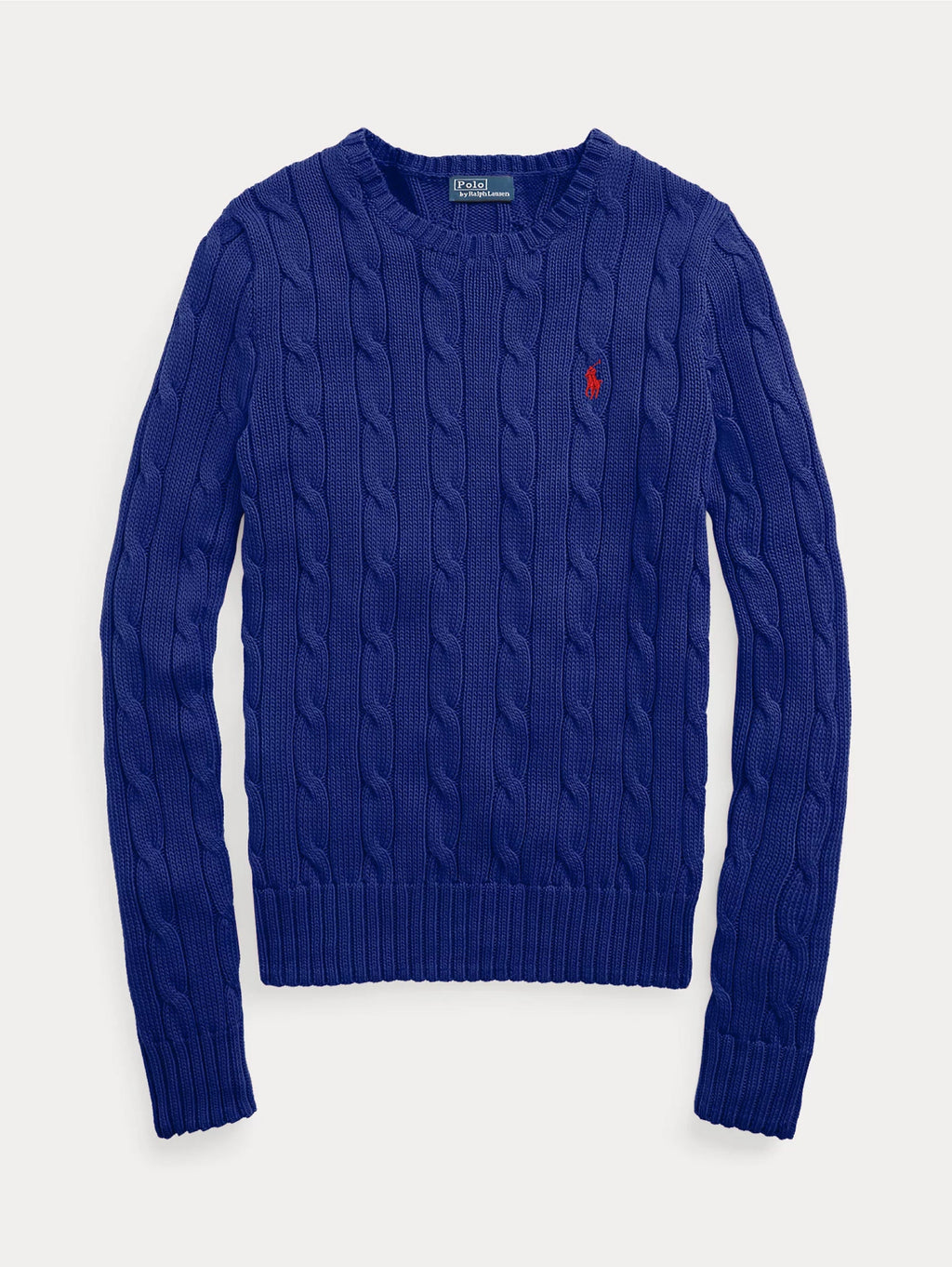 2026 New Arrival Maglia a Trecce in Cotone Blu Royal
